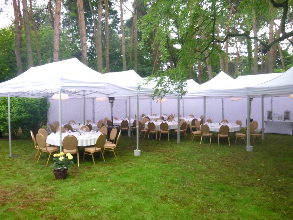 Przyjęcie w ogrodzie, namiot