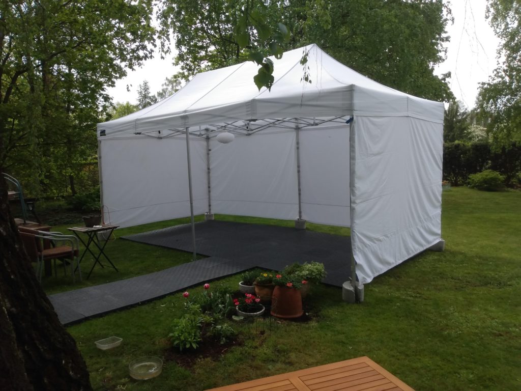 Przyjęcie w ogrodzie, namiot 3x6m